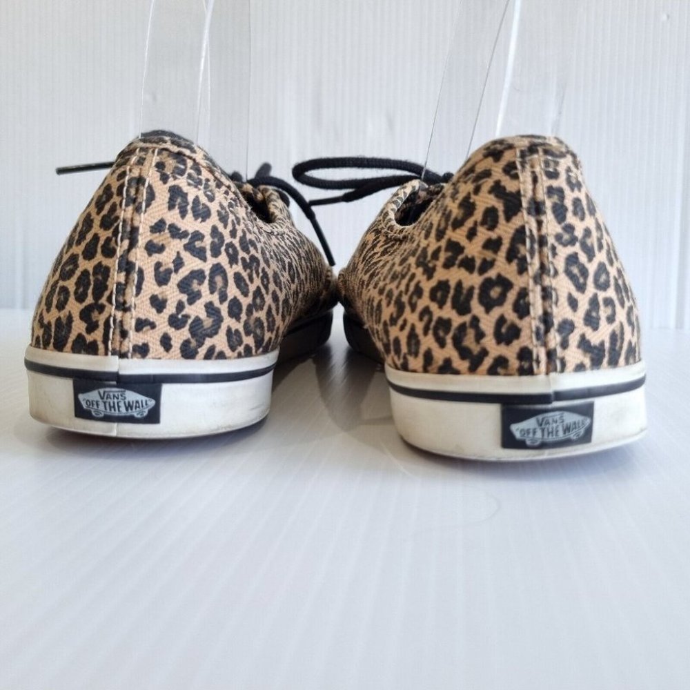 Vans Multicolour Leopard Print Low Top Sneakers Size 9.5 - Picture 6 of 7